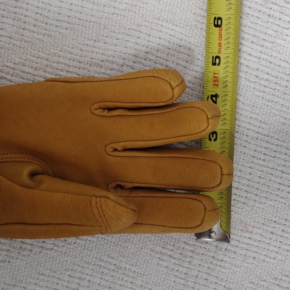 NWT Flylow Magarac Glove Leather Natural/Black Mens Work Gloves Size XS - Picture 7 of 7